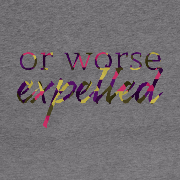Or Worse Expelled Hermione Hoodie TeePublic